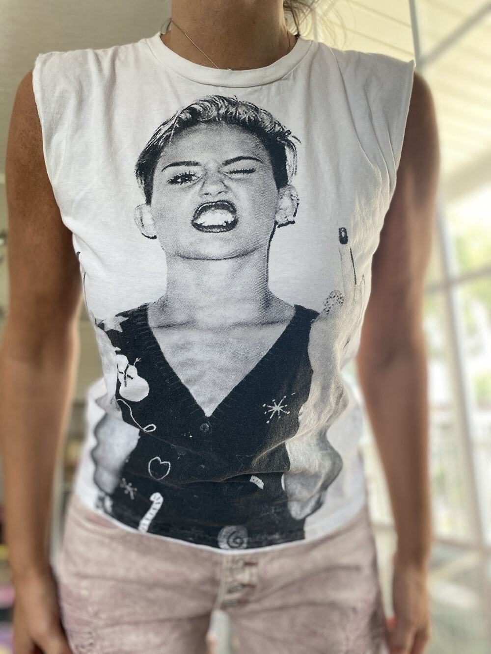 WOLF PLAY Miley Cyrus Hysteric Glamour Rock Cotton Tank S